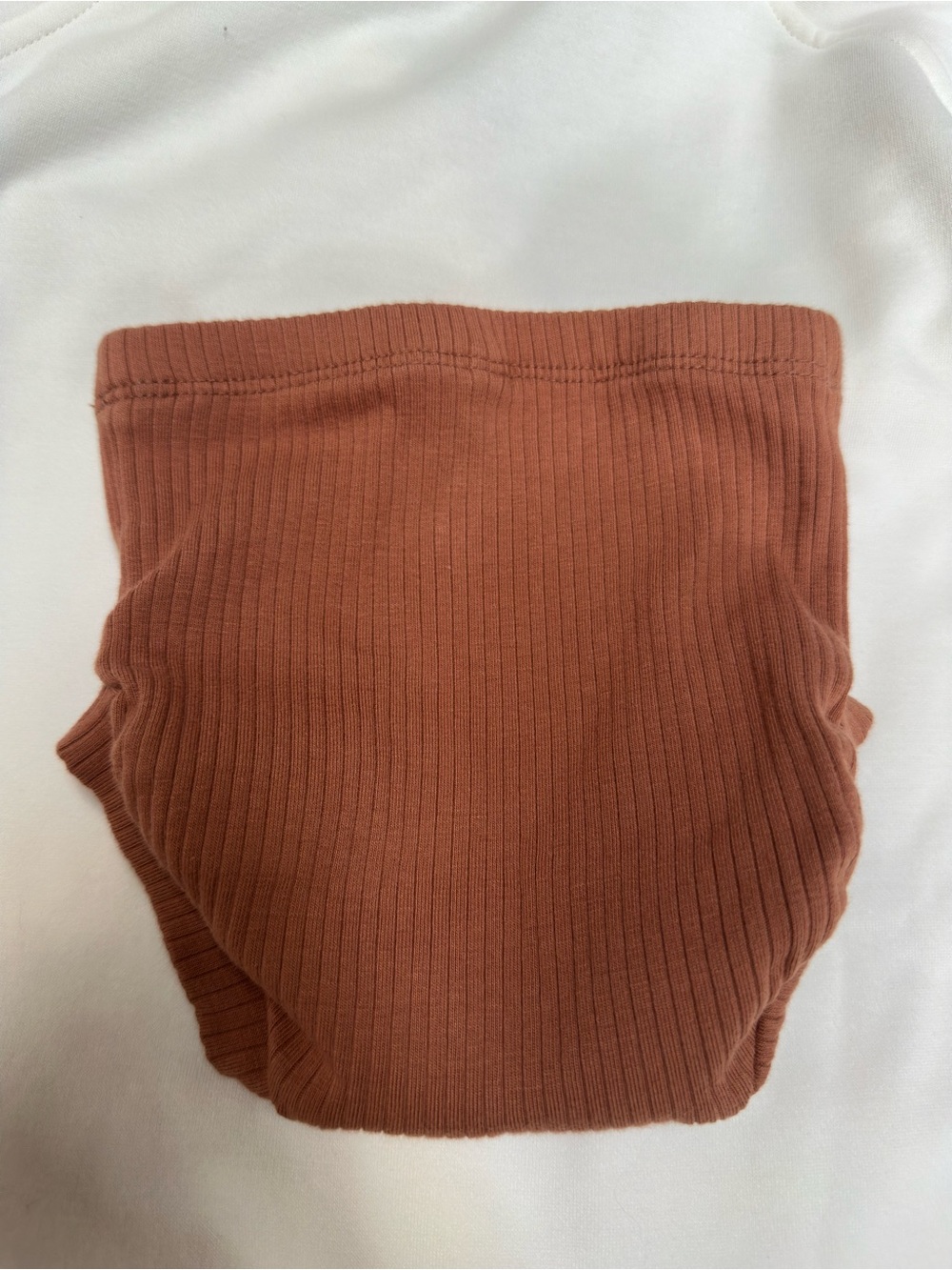 Quincy Mae Ribbed Bloomer - Rust - Picture 3 of 3
